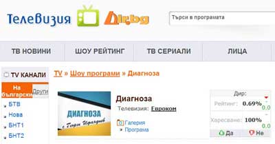 Диагноза Телевизия: Евроком